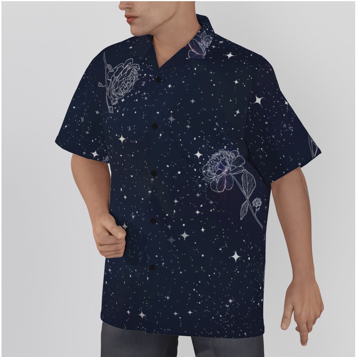 Flower Constellation Hawaiian Shirt - Fox & Joy