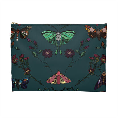 Winged Things Teal Accessory Pouch - Fox & Joy